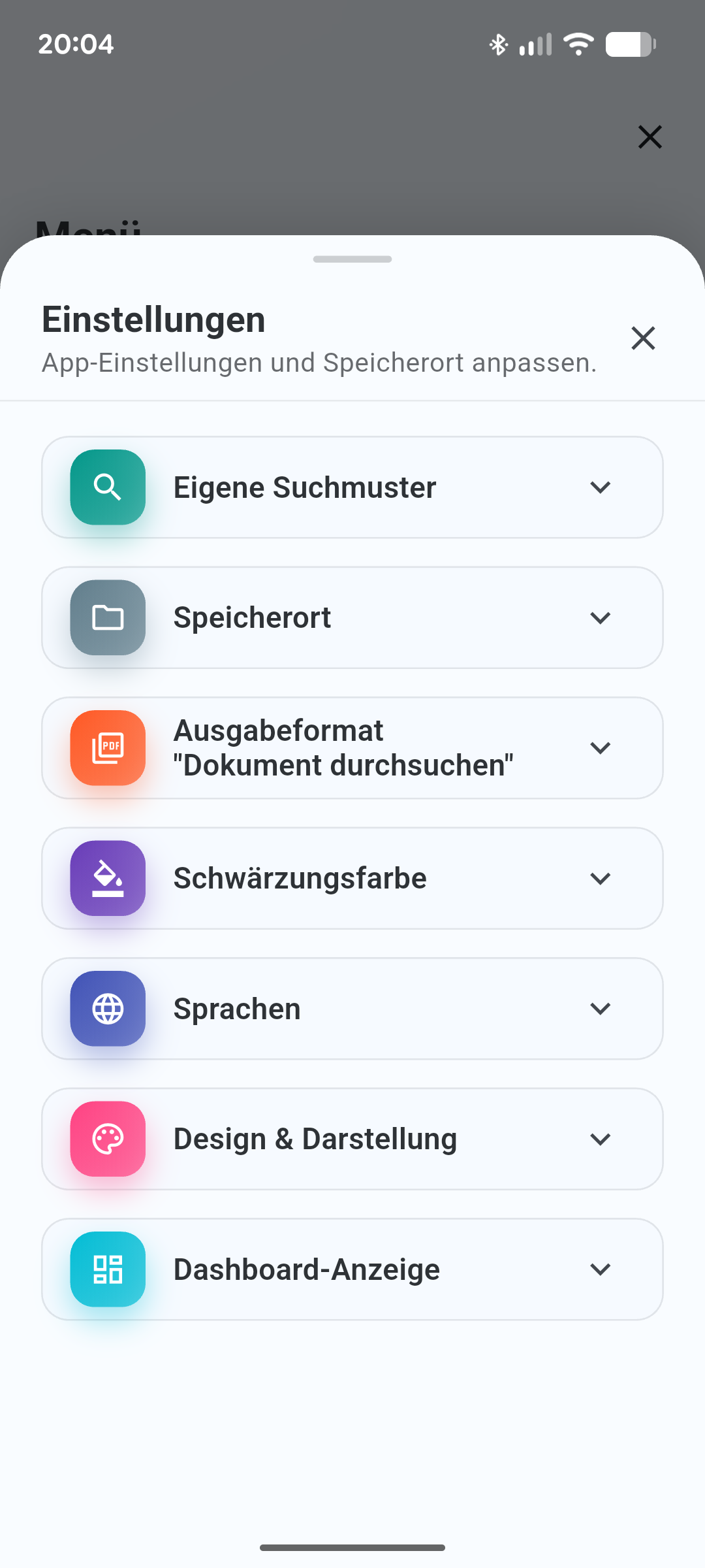 PDF Text-Entferner Einstellungen